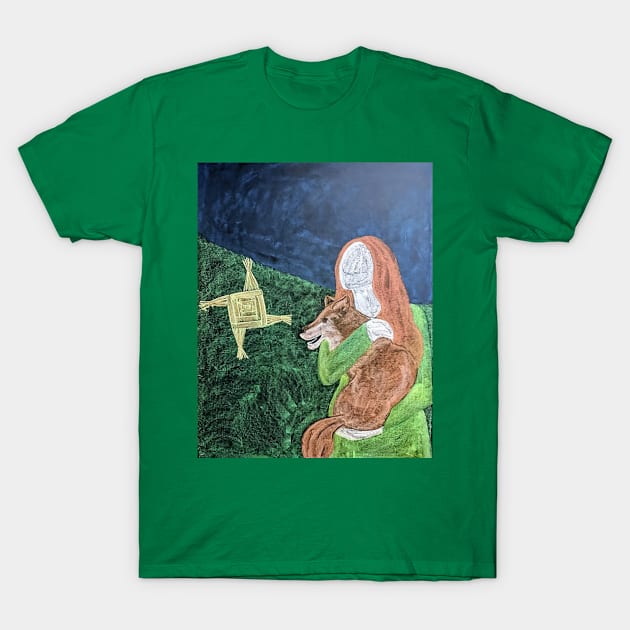 St. Brigid and the Fox T-Shirt by brusling